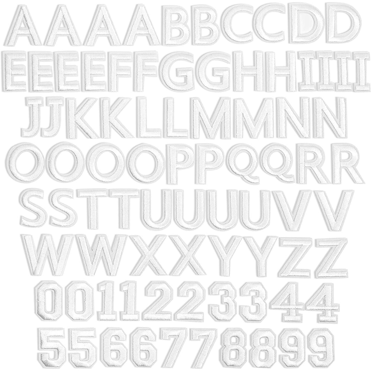 Letter iron on deals patches